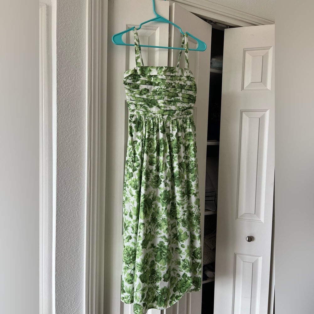 A&F Emerson Poplin Wide Strap Midi Dress (NWT)